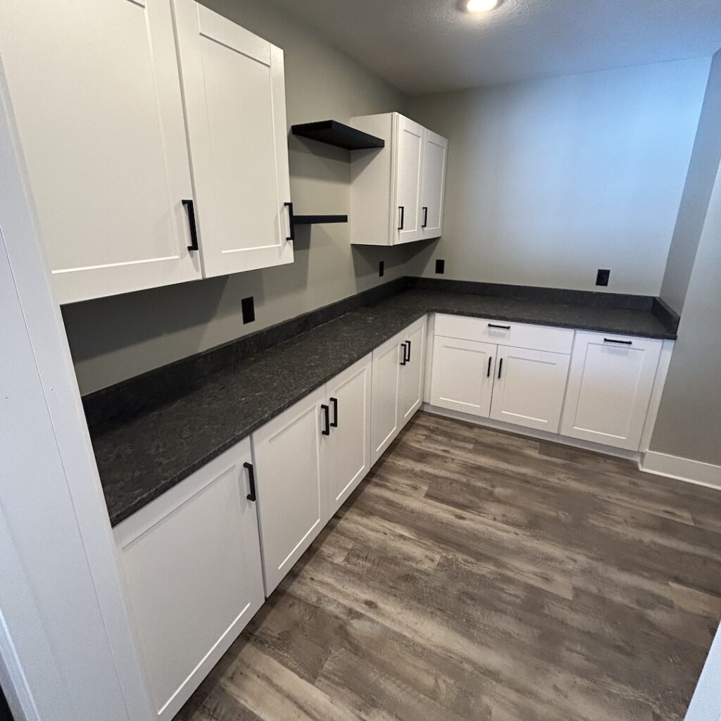 basement finish - cabinets