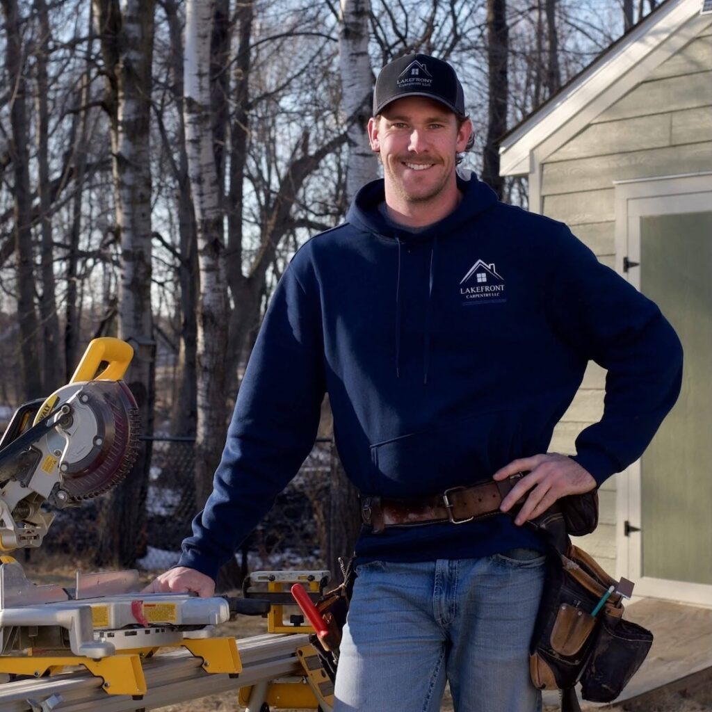 Travis Brodin, owner of Lakefront Carpentry